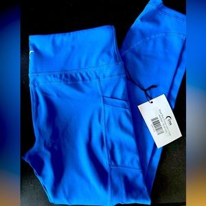 Zyia Pants & Jumpsuits Royal Blue Pocket Light N Tight Mid-Rise 7/8 24” NWT